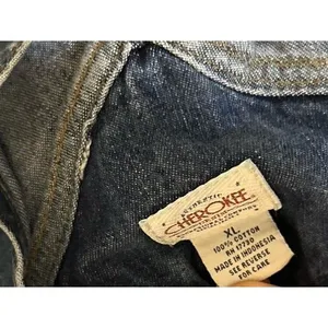 Cherokee vintage blue jean overalls thumbnail 3
