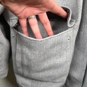 Coffee Shop NY Jacket Women's 2X Gray Full Zip Faux Fur Lined Hood Pockets NWOT thumbnail 6