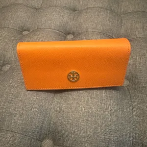 Tory Burch soft sunglasses case orange thumbnail 2