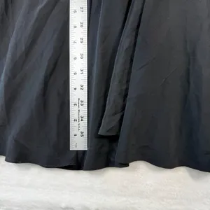 Amanda Uprichard Emilee Black Sleeveless Tie Front V-Neck‎ A-Line Dress Large thumbnail 5