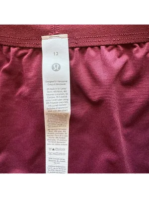 Lululemon Swiftly Mid-Rise Short 3” Burgundy Bay Size 12 NWT thumbnail 5