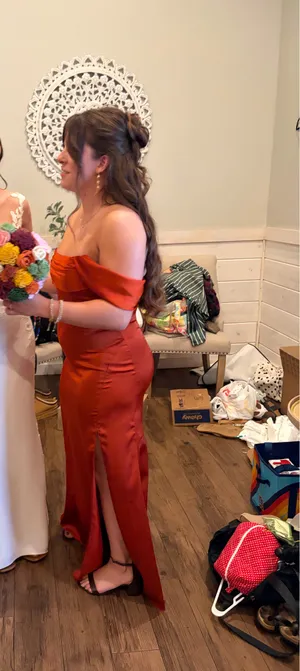Azazie Paprika Dress Bridesmaid thumbnail 7
