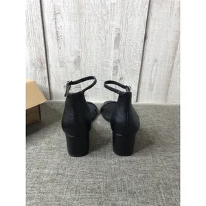 Womens Essentials Shoes Size 8.5 Black Heels Dress Sandals Open Toe Summer thumbnail 3