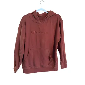 Lululemon M/L All Yours Graphic Hoodie Sweatshirt Dark Terracotta Earthy Neutral thumbnail 2