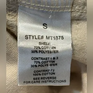 Oli & Hali Blue and Cream Patchwork Long Sleeve High/Low Top size Small thumbnail 8