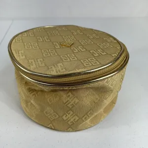 Organza by Givenchy Parfums Gold Train Case Zip‎ Around Bag Toiletry Barrel Bag thumbnail 2