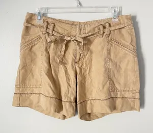 Patagonia Size 4 Womens Tan 100% Hemp Shorts Waist Tie 5.5” Inseam Granola thumbnail 1