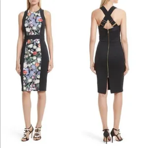 Ted Baker Akva Kensington Floral Bodycon Dress XXS thumbnail 2