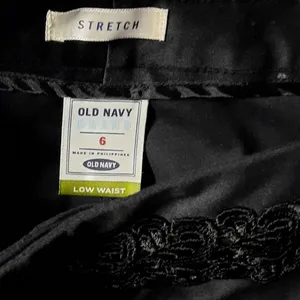 Old Navy Women Pants Size 6 Black Straight Leg Casual Cotton Stretch Slacks thumbnail 6