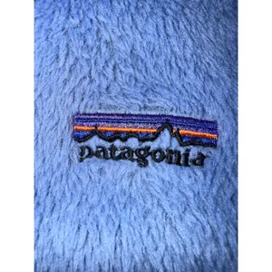 Vintage Patagonia Women’s XS Polartec Fleece Sherpa Vest Light Blue zip up thumbnail 3