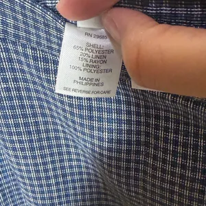 Pendleton Blue Gingham Linen Blend Button Front Maxi Skirt Womens 6‎ High Waist thumbnail 7