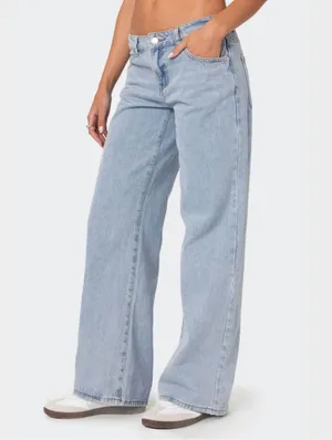 Edikted Low Rose Raelynn Jeans thumbnail 2