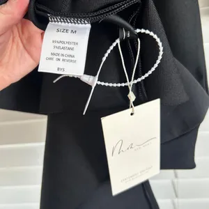 Mew Mews Black Feather Trim Maxi Dress Gown Medium Formal Cocktail Old Hollywood thumbnail 8