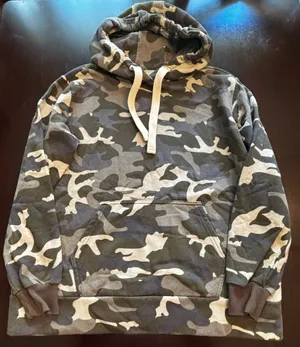 Zenana Camo Hoodie L - Soft Fleece Lined thumbnail 1