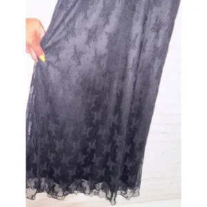 NIA The Brand Guest Black Velvet and Lace Midi Dress Whimsigoth Wedding Formal S thumbnail 5