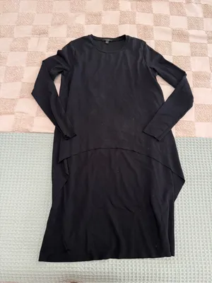 Black Long Sleeve High-Low Dress‎ - size M thumbnail 1
