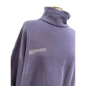 PANGAIA Purple Organic Cotton‎ Mock Neck Oversized Sweatshirt Size Small thumbnail 3