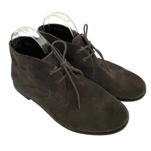 Franco Sarto Suede Leather Bootie Boots Dark Gray Size 8 thumbnail 1