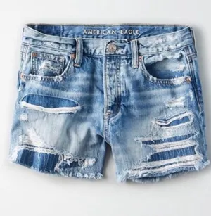 High Waisted Denim Shorts thumbnail 1