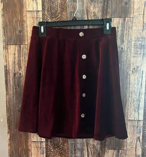 Altar’d State Maroon Lightweight Corduroy Skirt Size medium (bg2) thumbnail 2