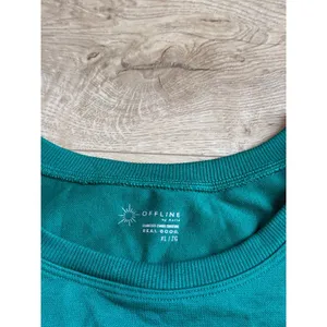 Offline by Aerie Green Sidewalk Seamless Short Sleeve Cropped T-Shirt Top sz XL thumbnail 2