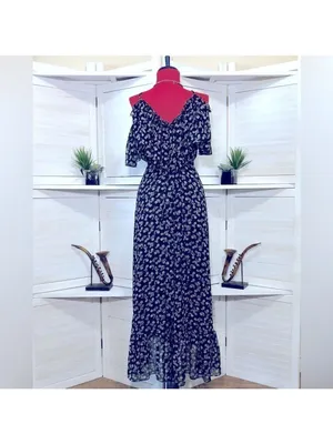 Misa Los Angeles Floral Dress chiffon boho Ruffle off-shoulder fairy festival XS thumbnail 2