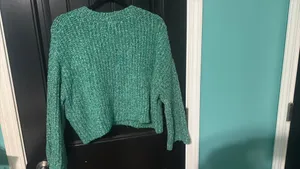 Sincerely Jules green cropped sweater thumbnail 2