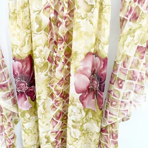 Womens Y2K Sheer Floral Boho Fairycore Ren Faire Ethereal Bell Sleeve Dress OS thumbnail 9