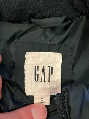 Gap Vest Womens Large Drizzle Blue Warmest Puffer Full Zip Quilted Lined Pockets thumbnail 6
