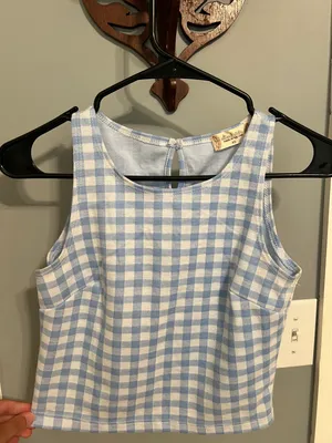Altar'd State Gingham Tank And Skort Set thumbnail 3