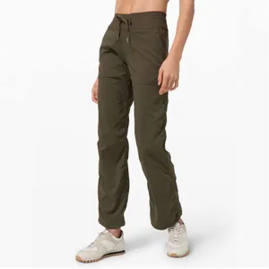 Lululemon Dance Studio Pant III Regular‎ Lined 32" Dark Olive 10 Green thumbnail 2