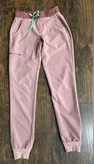 Women’s pink Figs Technical Collection medical scrubs pants joggers XS‎ thumbnail 1