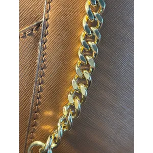 Michael Kors Jet Set Large EW Chain Tote Luggage Brown Saffiano Leather Handbag thumbnail 9