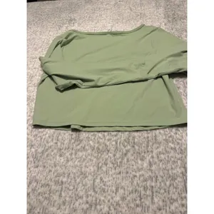 All in Motion Women's Cropped Long Sleeve Square Neck‎ Top Sage Green Size 1X thumbnail 4