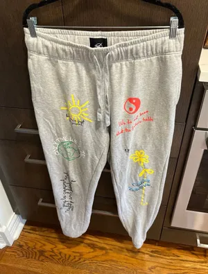 Neon riot‎ Sweatpants women's large Size 12 thumbnail 1
