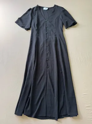 Asos Angel Sleeve Tie Back Midi Tea Dress thumbnail 5
