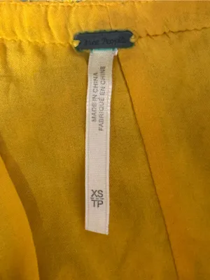 Free People Periscope Yellow Printed Sundress Spaghetti Strap Boho women’s Sz XS thumbnail 9