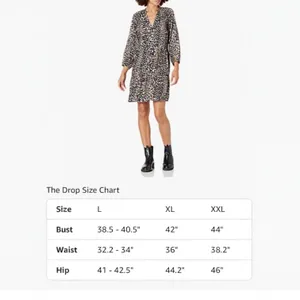 The Drop @Caralynmirand Leopard Print Tiered‎ V Neck Dress L thumbnail 4
