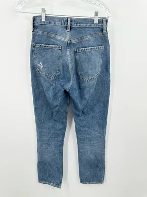 AGOLDE Riley High Rise Straight Crop Jeans Distressed Size 24 thumbnail 3