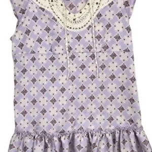 Free People Diamond Print Embroidered Mini Dress/Tunic. Size 4 thumbnail 3