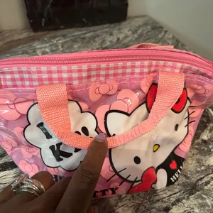 Hello Kitty Pink and White Cosmetic Case thumbnail 7
