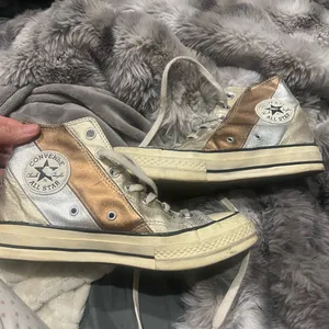 Converse Chuck Taylor All Star Hi Metallic Silver Gold Bronze YK2 festival thumbnail 4