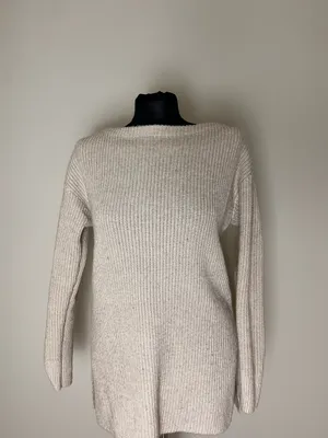 Loft Cream Knit Boatneck Women's Sweater thumbnail 2