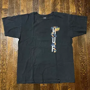Huf Dragon Tee Shirt Black Size M thumbnail 1