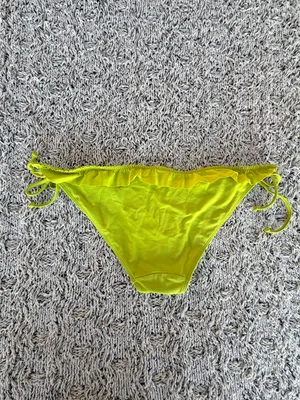 Hollister Lime Green Y2K Low Cut Frill Side-Tie Swim Bottom | Size Medium thumbnail 6