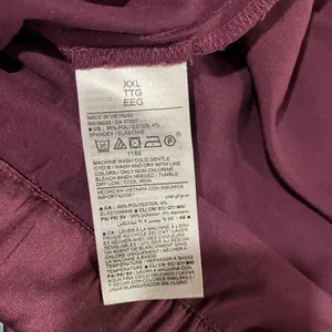 Old Navy Satin Pajama Shorts XXL Burgundy Lounge Drawstring Silky Sleepwear NWOT thumbnail 7