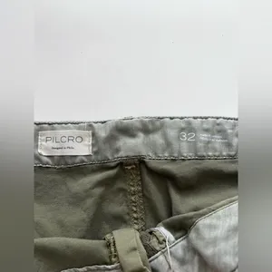 Anthropologie Pilcro Utility Slim Straight Leg Pants olive Green 32 thumbnail 5