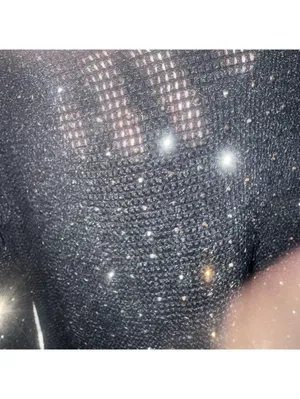 Vocal brand tunic features a sheer, metallic mesh design with a hi-lo hemline thumbnail 5
