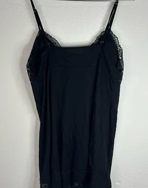 Jaclyn Smith Black Lace Trim Slip Dress - Size Small thumbnail 8