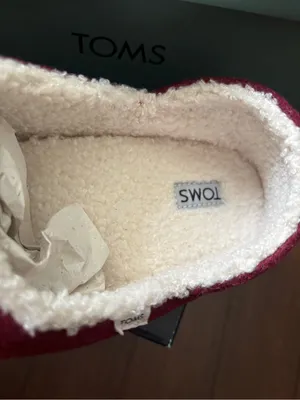 TOMS Women's Ezra Faux Fur Lined Slip On Quilted Slippers 9.5 thumbnail 4